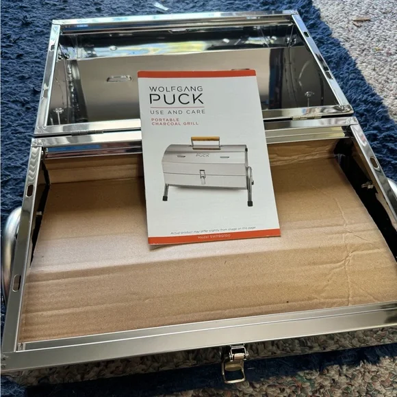 NEW IN BOX Wolfgang Puck portable charcoal grill - Picture 2 of 2